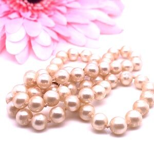 Choker Cream Pearl Necklace 16”